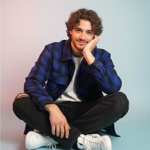 The Kooples Blue and Black Checkered Shirt Jacket